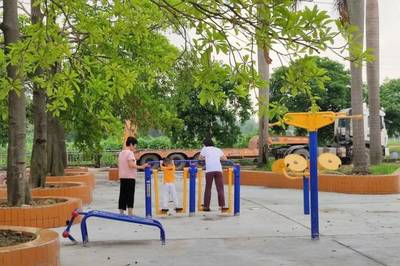 蘆苞鎮村前空地變身多功能休閑小公園，推動村民健康生活與技術轉讓融合發展